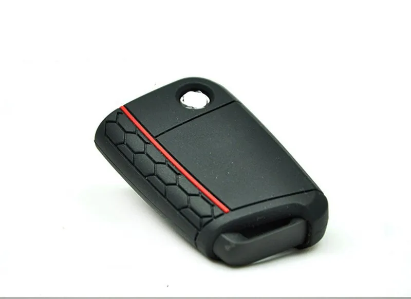 Car Accessories Key Case Key Bag Key Cover For Volkswagen VW Golf 7 mk7 Skoda Octavia A7 Silicone Key Portect Case car-styling