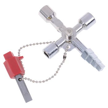 1PC Universal Key Wrench Cross Switch Alloy Square Wrench Tool Socket Wrench For Gas Electric Meter Cabinets Bleed Radiators
1PC Universal Key Wrench Cross Switch Alloy Square Wrench Tool Socket Wrench For Gas Electric Meter Cabinets Bleed Radiators