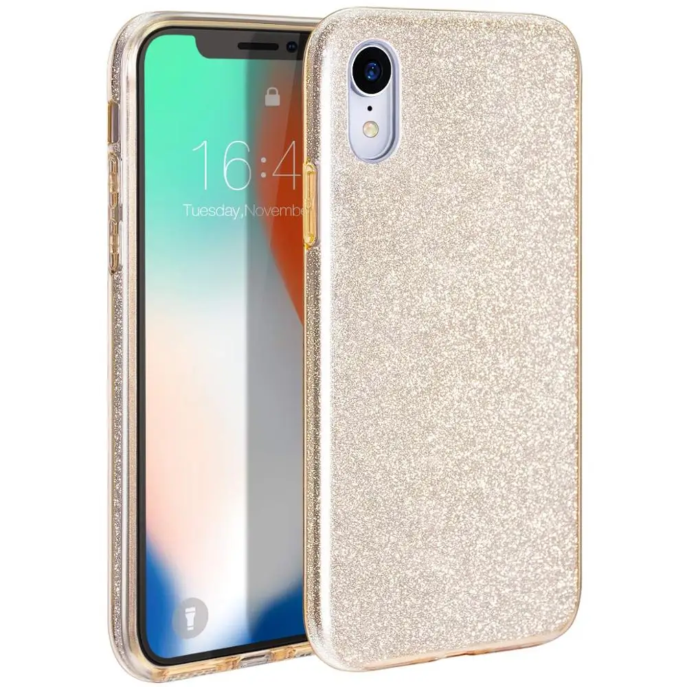 Glitter case for iPhone XR Shiny Sparkle Bling 3 Layer Hybrid Protective Soft Case
Glitter case for iPhone XR Shiny Sparkle Bling 3 Layer Hybrid Protective Soft Case