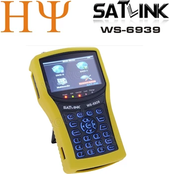 

Original SATLINK WS-6939 Digital Satellite Finder DVB-S DVB-T COMBO Satellite Meter Finder 4.3 Inch TFT LCD QPSK,16QAM,64QAM