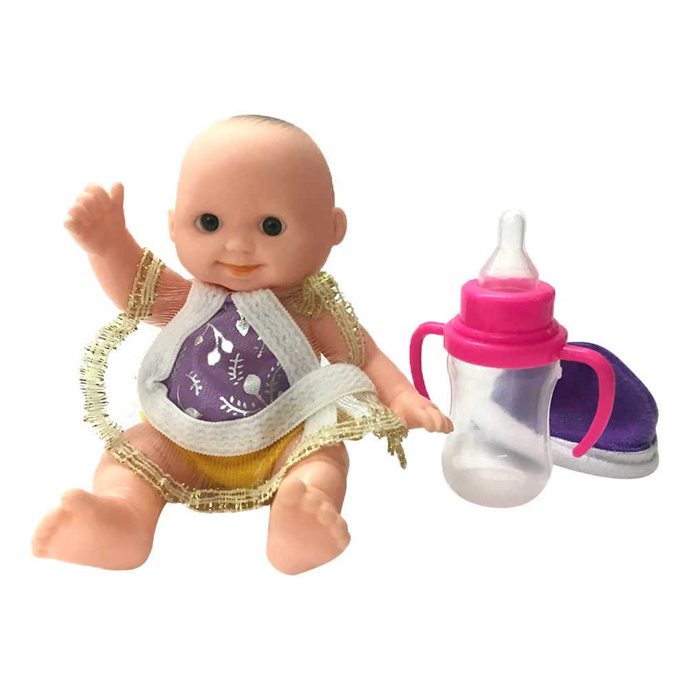 NK 12 см Очаровательная кукла мини Reborn Baby Doll новорожденный реалистичный ребенок