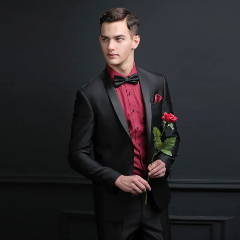 Men Suits for Wedding Black Male Jacket Formal Groom Tuxedos Evening Party Best Man Blazers 2Piece Slim Fit Costume Homme
Men Suits for Wedding Black Male Jacket Formal Groom Tuxedos Evening Party Best Man Blazers 2Piece Slim Fit Costume Homme