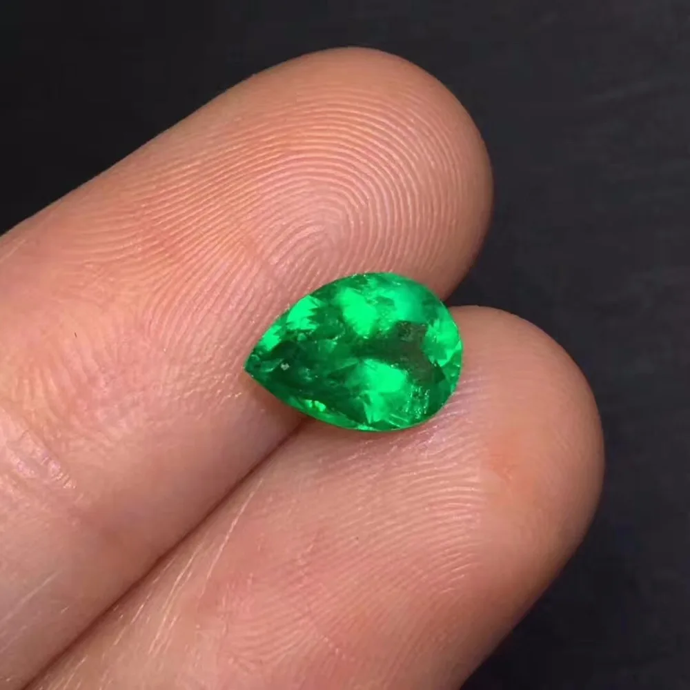 AIGS certificated 1.11ct Pear Waterdrop Faceted Vivid Green Natural Emerald Loose Gemstones Loose Stone
AIGS certificated 1.11ct Pear Waterdrop Faceted Vivid Green Natural Emerald Loose Gemstones Loose Stone