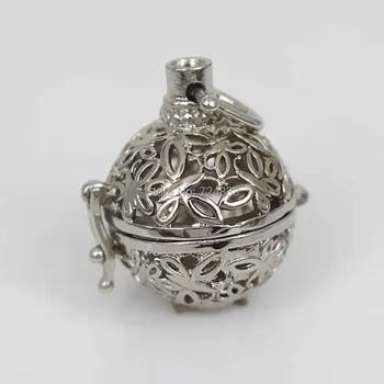 Rhodium tone Filigree Hollow Round Ball Box Cage Locket Pendants For DIY Essential Oil Diffuser Perfume Sound Chime Necklace
Rhodium tone Filigree Hollow Round Ball Box Cage Locket Pendants For DIY Essential Oil Diffuser Perfume Sound Chime Necklace