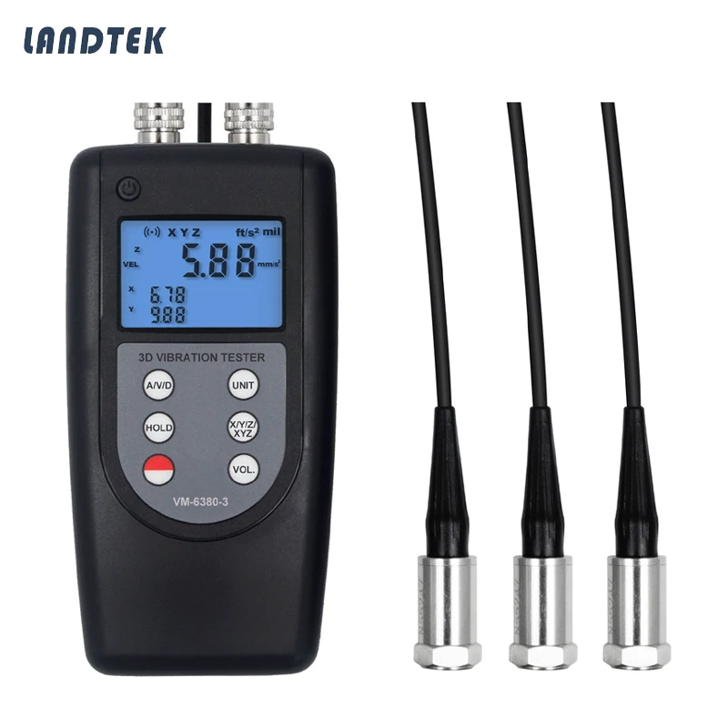 VM-6380-3 Three Channel Vibration Meter for Measuring Periodic Motion, to check the Imbalance and Deflecting of Moving Machinery
VM-6380-3 Three Channel Vibration Meter for Measuring Periodic Motion, to check the Imbalance and Deflecting of Moving Machinery