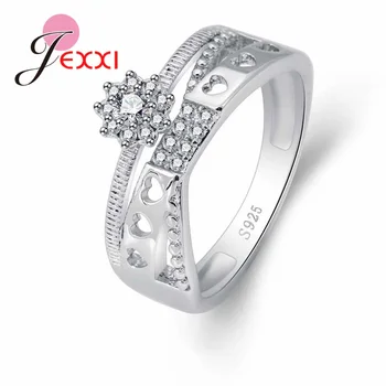 Sunflower Shape With Shiny Cubic Zirconia Party Enagaement Present Women Female Jewelry 925 Sterling Silver Ring Wholese 
Sunflower Shape With Shiny Cubic Zirconia Party Enagaement Present Women Female Jewelry 925 Sterling Silver Ring Wholese