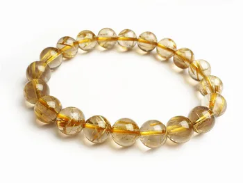 10mm Genuine Brazil Natural Golden Rutilated Quartz Bracelets For Women Men Stretch Clear Round Bead Crystal Bracelet
10mm Genuine Brazil Natural Golden Rutilated Quartz Bracelets For Women Men Stretch Clear Round Bead Crystal Bracelet