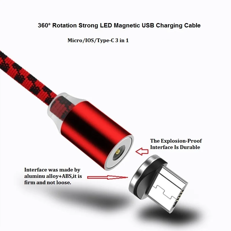 LED Magnet Charging Cable Micro USB Magnetic Cable USB Type C Fast Charge For iphone Samsung Xiaomi USB Cable Charger Cord
LED Magnet Charging Cable Micro USB Magnetic Cable USB Type C Fast Charge For iphone Samsung Xiaomi USB Cable Charger Cord