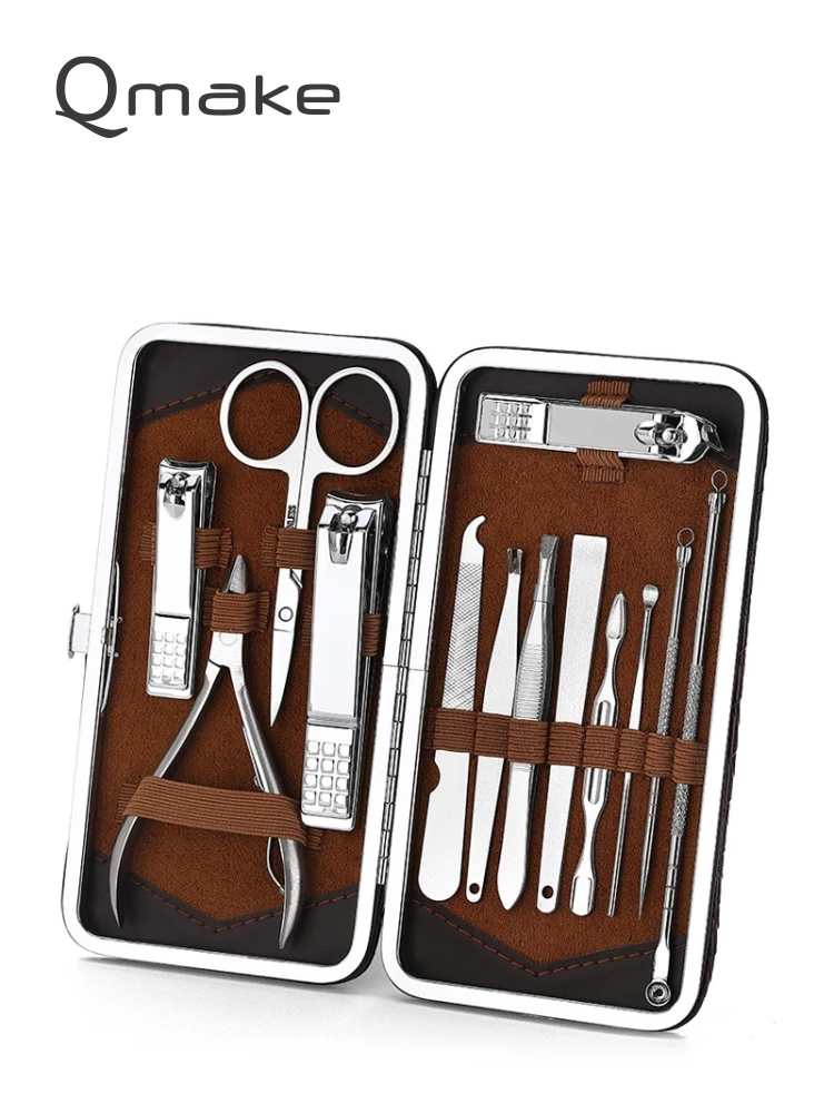 13 Piece Manicure Profeesional Tool Pedicure Sets Steel Nail Clipper Trimming Scissor Cuticle Polished File Kit
13 Piece Manicure Profeesional Tool Pedicure Sets Steel Nail Clipper Trimming Scissor Cuticle Polished File Kit