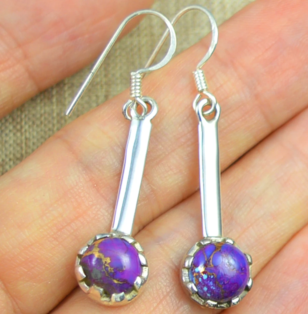 Серьги LoveGem из натуральной фиолетовой меди и бирюзы, серебро 925 пробы, 42,5 мм, KE0096
Серьги LoveGem из натуральной фиолетовой меди и бирюзы, серебро 925 пробы, 42,5 мм, KE0096