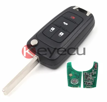 KEYECU 10pcs/lot Folding Remote Key Fob 4 Button 433MHz ID46 Chip for Chevrolet 2011-2014 Cruze Uncut Blade
KEYECU 10pcs/lot Folding Remote Key Fob 4 Button 433MHz ID46 Chip for Chevrolet 2011-2014 Cruze Uncut Blade