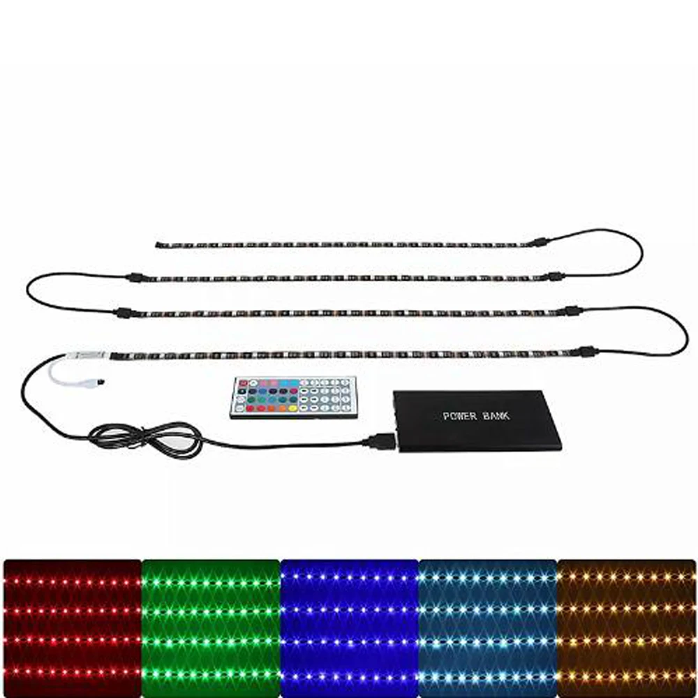 DIY USB TV LED Strip light 5V RGB 5050 Waterproof 2x50cm+2x100cm Tape Ribbon TV Background Bias Lighting Christmas Decoration
DIY USB TV LED Strip light 5V RGB 5050 Waterproof 2x50cm+2x100cm Tape Ribbon TV Background Bias Lighting Christmas Decoration