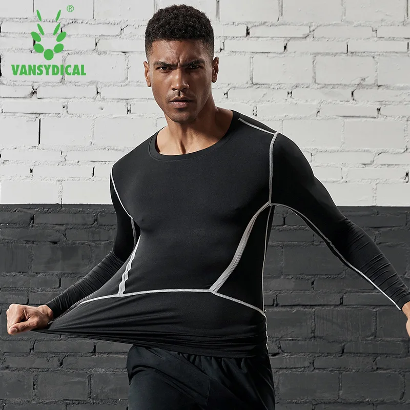 Vansydical 2019 Running Shirts Men's Gym Compression Tights Stretchy Quick Dry Fitness Sports T-shirts Crossfit Jerseys Tops
Vansydical 2019 Running Shirts Men's Gym Compression Tights Stretchy Quick Dry Fitness Sports T-shirts Crossfit Jerseys Tops