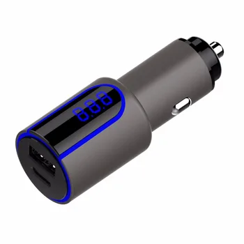 SOONHUA USB PD 2 Ports Car Charger Digital LED Display Zink Alloy Fast Charging Adapter Voltage Monitoring For iPhone Samsung
SOONHUA USB PD 2 Ports Car Charger Digital LED Display Zink Alloy Fast Charging Adapter Voltage Monitoring For iPhone Samsung