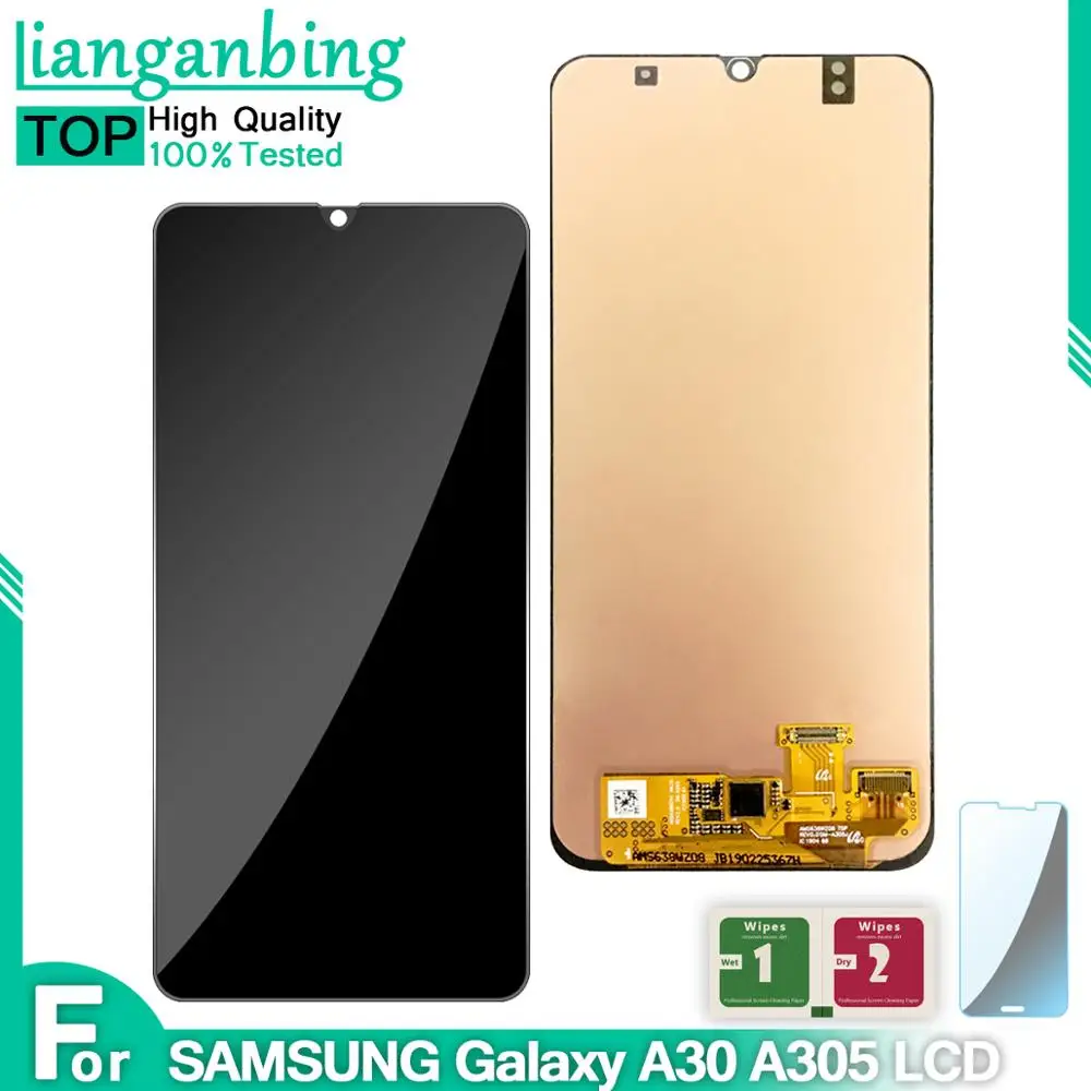 Super Amoled LCD For Samsung galaxy A30 A305/DS A305F A305FD LCD Display Touch Screen Digitizer Assembly Replacement parts
Super Amoled LCD For Samsung galaxy A30 A305/DS A305F A305FD LCD Display Touch Screen Digitizer Assembly Replacement parts