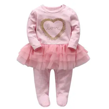 Baby Romper Infant Wrap Foot Rompers Baby Girl LoveTutu Dress Romper Spring Pink Color Jumpsuit
Baby Romper Infant Wrap Foot Rompers Baby Girl LoveTutu Dress Romper Spring Pink Color Jumpsuit
