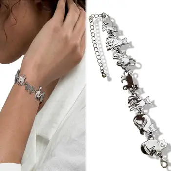 Bastet Cat Kitten Pet Charm Chain Link Bracelets for Women Bangles Gift Party Indian Jewelry Pulseira Feminina Dropshipping
Bastet Cat Kitten Pet Charm Chain Link Bracelets for Women Bangles Gift Party Indian Jewelry Pulseira Feminina Dropshipping
