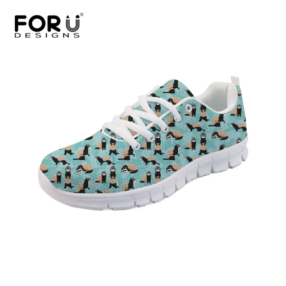 FORUDESIGNS Blue Cheeky Ferrets Pattern Flats Women Casual Shoes Unique Printing Animal Lace Up Mesh Shoes Leisure Sneakers
FORUDESIGNS Blue Cheeky Ferrets Pattern Flats Women Casual Shoes Unique Printing Animal Lace Up Mesh Shoes Leisure Sneakers