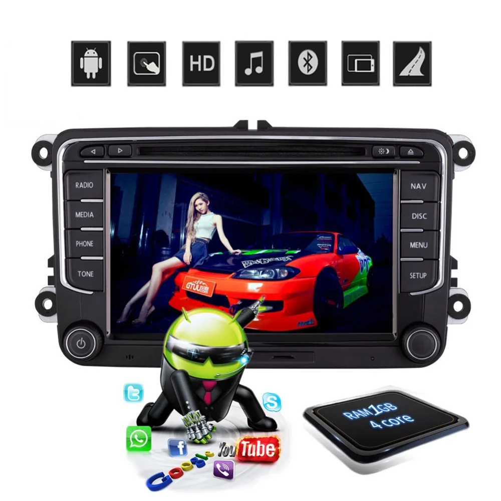 D NOBLE 2 Din 7 дюймов Android 1 автомобильный DVD плеер GPS навигация автомобильное радио