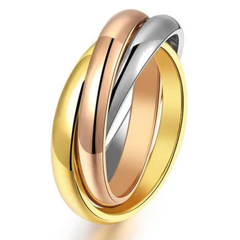 New Fashion Titanium Rings For Women Three Mix Color 316L Stainless Steel Rose Gold Color Female 3 Ring Sets Wholesale
New Fashion Titanium Rings For Women Three Mix Color 316L Stainless Steel Rose Gold Color Female 3 Ring Sets Wholesale