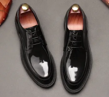 New Business Genuine Leather Top Quality Leather Dress Shoes Men Round Toes Patent Leather Lace Up Office Shoes Free Shipping
New Business Genuine Leather Top Quality Leather Dress Shoes Men Round Toes Patent Leather Lace Up Office Shoes Free Shipping