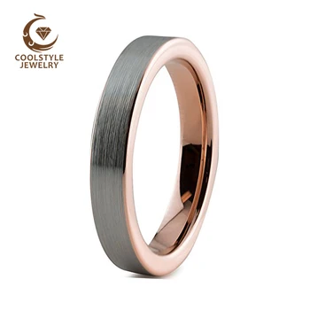 4MM Womens Tungsten Wedding Band Engagement Ring For Lady Rose Gold Color Brushed Finish Comfort Fit
4MM Womens Tungsten Wedding Band Engagement Ring For Lady Rose Gold Color Brushed Finish Comfort Fit