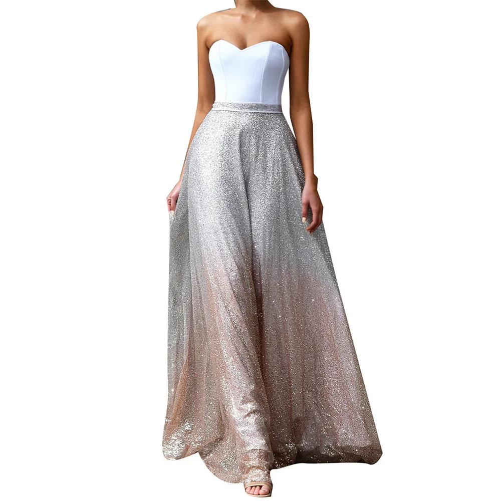 JAYCOSIN Women's Clothing Sexy White Sequin Strapless Sleeveless White Dress V- Neck Fashion Elegant Long Party Dress 2019
JAYCOSIN Women's Clothing Sexy White Sequin Strapless Sleeveless White Dress V- Neck Fashion Elegant Long Party Dress 2019
