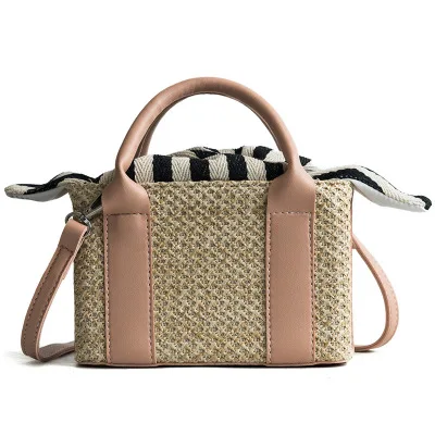 New Fashion Women Weaving Handbags Casual Totes Leather Striped Shoulder Bags Lady Straw Bags
New Fashion Women Weaving Handbags Casual Totes Leather Striped Shoulder Bags Lady Straw Bags