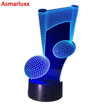 7 Color Change LED Light USB Instrument 3D Luminaria Music Note Night Light Baby Lamp for USB Laptop Home Decor for Music Lovers
7 Color Change LED Light USB Instrument 3D Luminaria Music Note Night Light Baby Lamp for USB Laptop Home Decor for Music Lovers