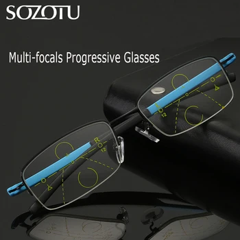 SOZOTU Multi-focal Progressive Reading Glasses Men Women Presbyopia Eyeglasses Male Female Eyewear +2.0+2.5+3.0 +3.5+4.0 YQ634
SOZOTU Multi-focal Progressive Reading Glasses Men Women Presbyopia Eyeglasses Male Female Eyewear +2.0+2.5+3.0 +3.5+4.0 YQ634