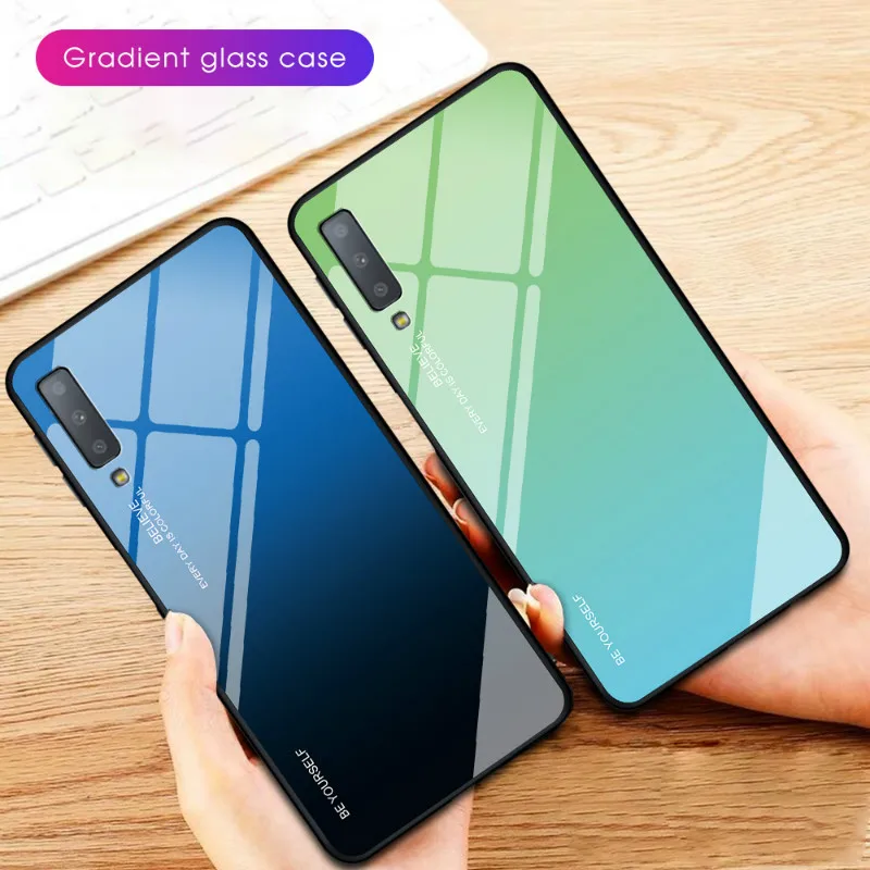 Gradient Tempered Glass Phone Case For Samsung Galaxy A8 A6 A7 Plus 2018 A5 A520 A7 A720 2017 Case Coque Cover Shell Fundas
Gradient Tempered Glass Phone Case For Samsung Galaxy A8 A6 A7 Plus 2018 A5 A520 A7 A720 2017 Case Coque Cover Shell Fundas