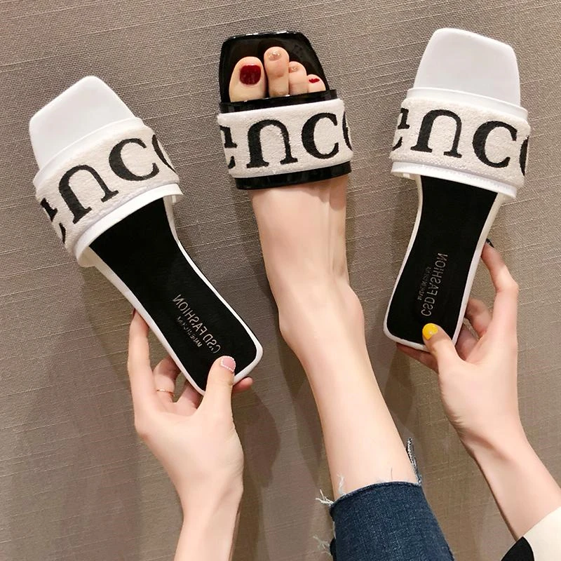 19 summer new simple Korean version of a word wear soft bottom net red slippers women wear fashion casual sandals women's shoes
19 summer new simple Korean version of a word wear soft bottom net red slippers women wear fashion casual sandals women's shoes