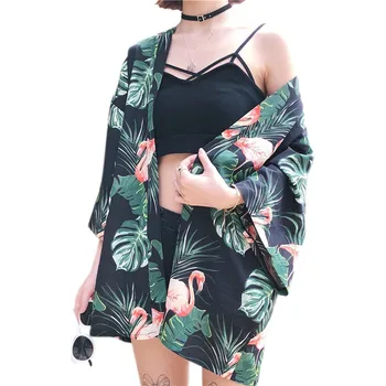 Fahsion Harajuku Kimono Blouse Women Loose Causal Floral Printed Shirt Cardigan Ladies Summer Vintage Blusas Tops Female H8
Fahsion Harajuku Kimono Blouse Women Loose Causal Floral Printed Shirt Cardigan Ladies Summer Vintage Blusas Tops Female H8