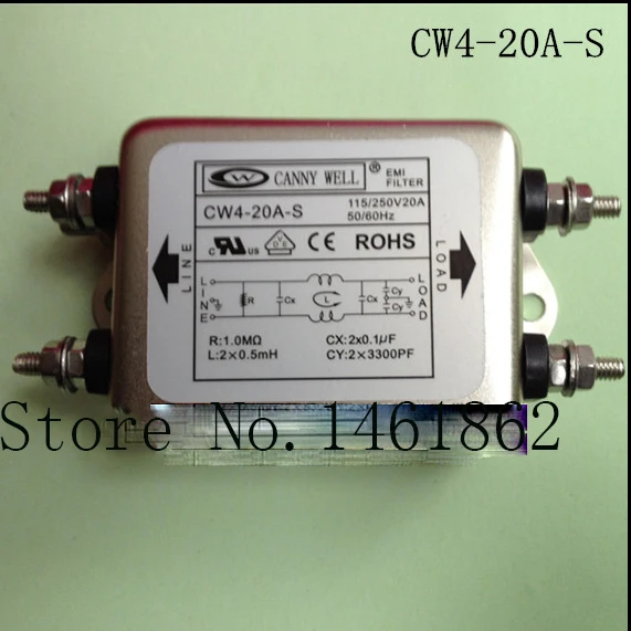 CW4-20A-S AC 250V EMI power filter power supply filter purifier Power staticizer Electrical Equipment 110-250V20A
CW4-20A-S AC 250V EMI power filter power supply filter purifier Power staticizer Electrical Equipment 110-250V20A