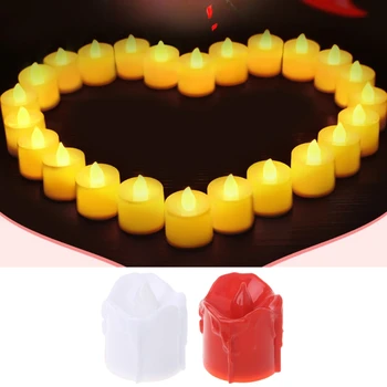 Plastic Battery Powered LED Candle Light Flameless Tealight Festival Wedding Decor
Plastic Battery Powered LED Candle Light Flameless Tealight Festival Wedding Decor