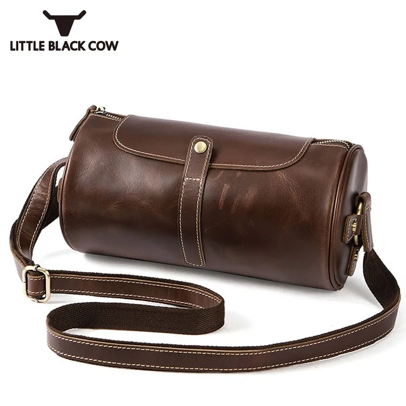 Men Real Leather Barrel Bags Vintage Solid Brown Shoulder Bag Male Famous Brand Crossbody Bags For Men Luxury Travel Bolsa
Men Real Leather Barrel Bags Vintage Solid Brown Shoulder Bag Male Famous Brand Crossbody Bags For Men Luxury Travel Bolsa