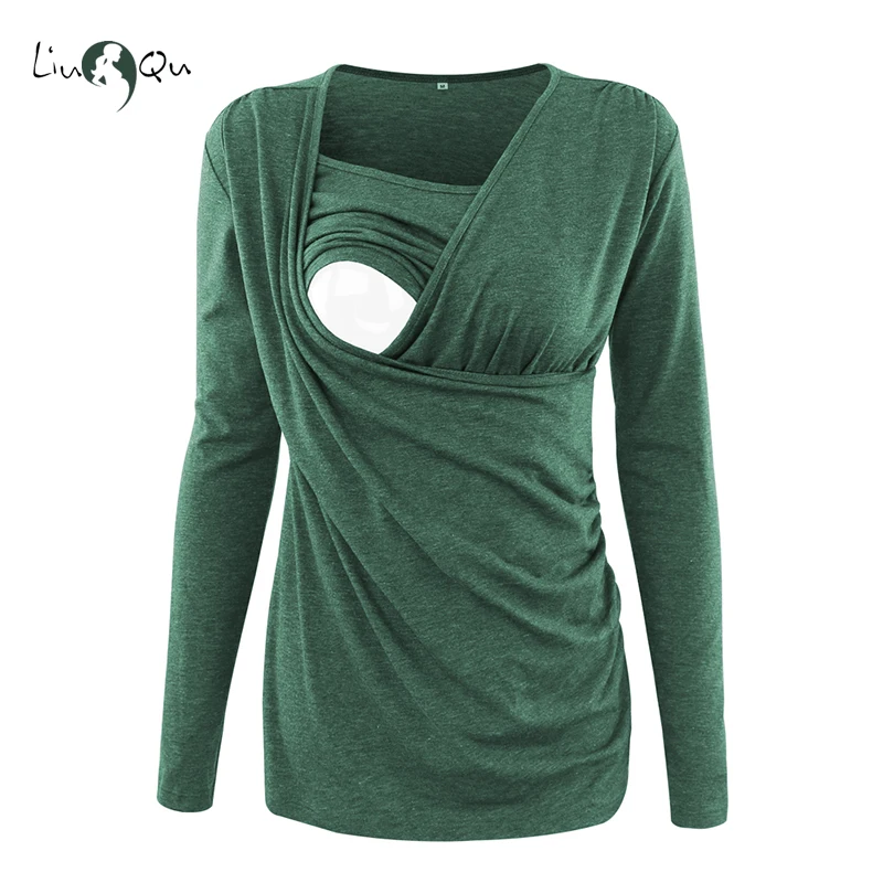 Nursing Tops Maternity Winter Clothes Long Sleeve T Shirt Breastfeeding Top Pregnancy Clothes Women Blouse Plus Size Green Pink
Nursing Tops Maternity Winter Clothes Long Sleeve T Shirt Breastfeeding Top Pregnancy Clothes Women Blouse Plus Size Green Pink