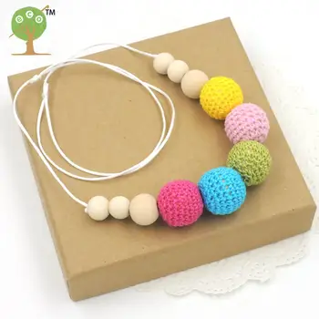 Pastel rainbow Nursing necklace, statement jewelry crochet ball necklace safe baby teether hot NW461
Pastel rainbow Nursing necklace, statement jewelry crochet ball necklace safe baby teether hot NW461