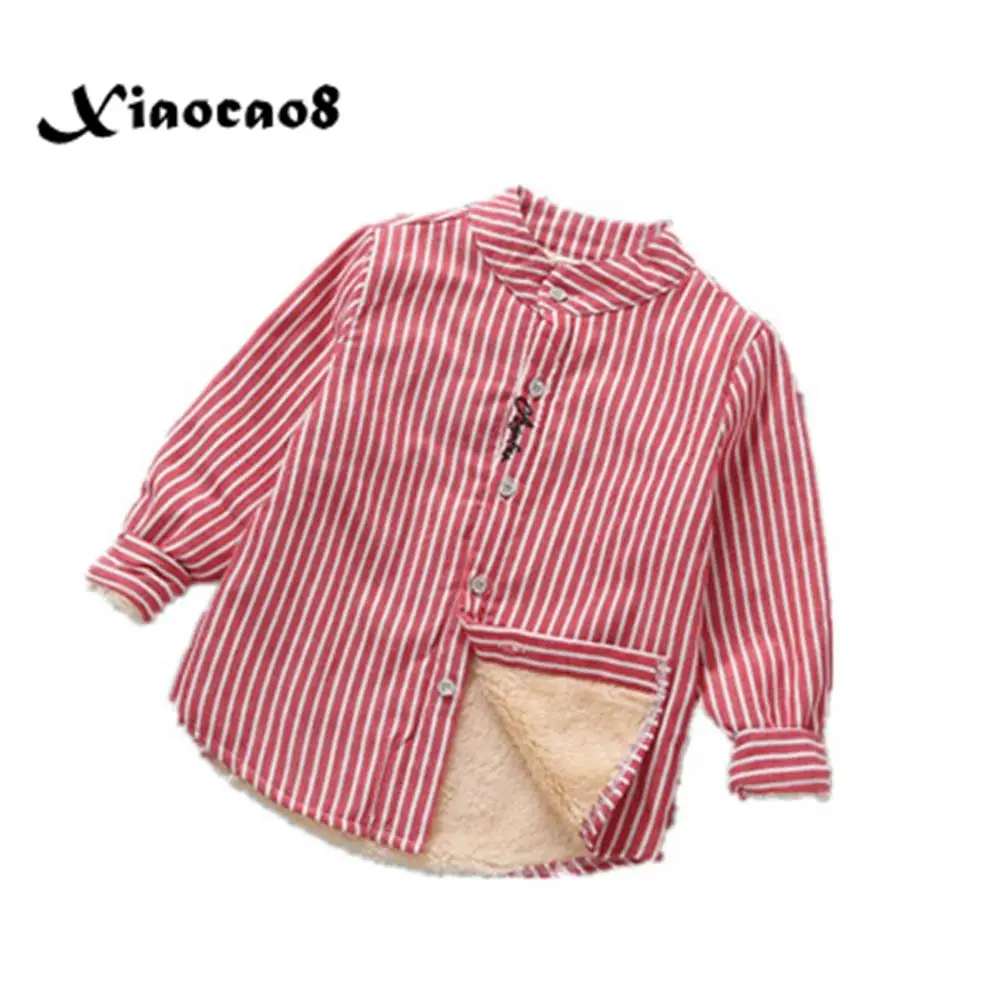 Winter Autumn Warm Thicken Shirt for a Boy Cotton Causal Long Sleeve Boys Shirts Children's Striped Shirt Boys Thin Clothes
Winter Autumn Warm Thicken Shirt for a Boy Cotton Causal Long Sleeve Boys Shirts Children's Striped Shirt Boys Thin Clothes