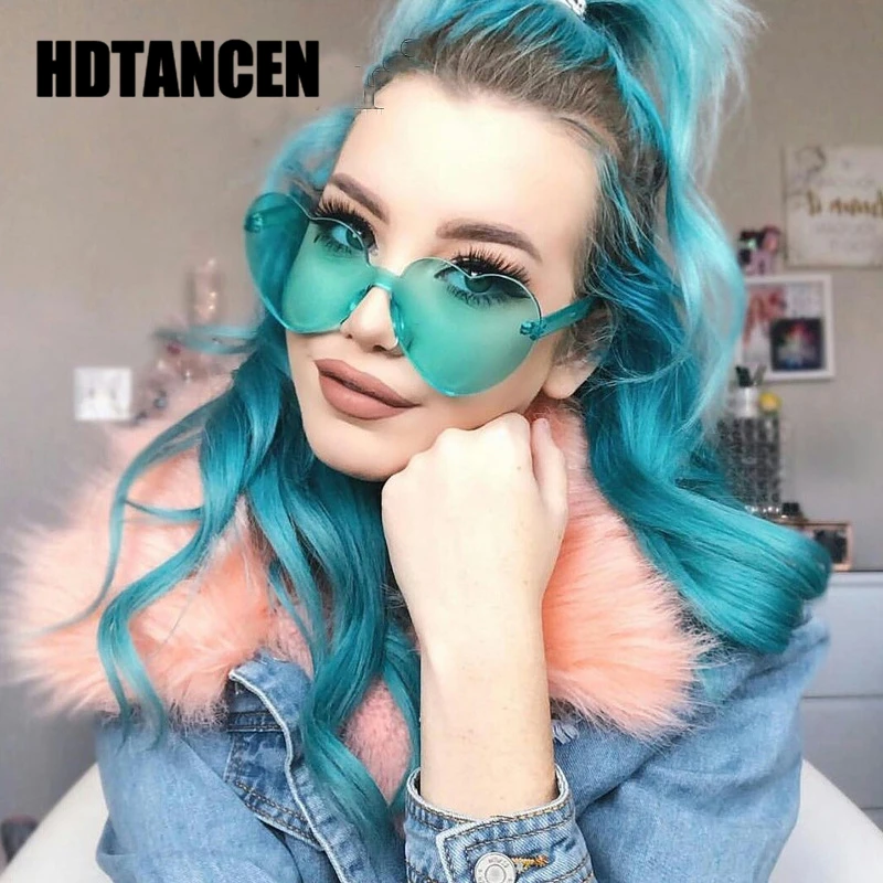 HDTANCEN Hartvorm Rimless Clear Lens Sunglasses Women Brand Designer Heart Shaped Sun Glasses For Lady Oversized Frame Female
HDTANCEN Hartvorm Rimless Clear Lens Sunglasses Women Brand Designer Heart Shaped Sun Glasses For Lady Oversized Frame Female