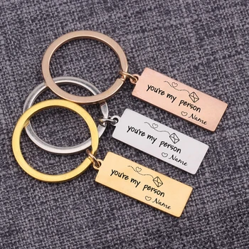You Are My Person Customized Name Jewelry Keychain For Women Charms Engagement Keyring Pendant Fashion Anel Chaveiro Key Tag
You Are My Person Customized Name Jewelry Keychain For Women Charms Engagement Keyring Pendant Fashion Anel Chaveiro Key Tag
