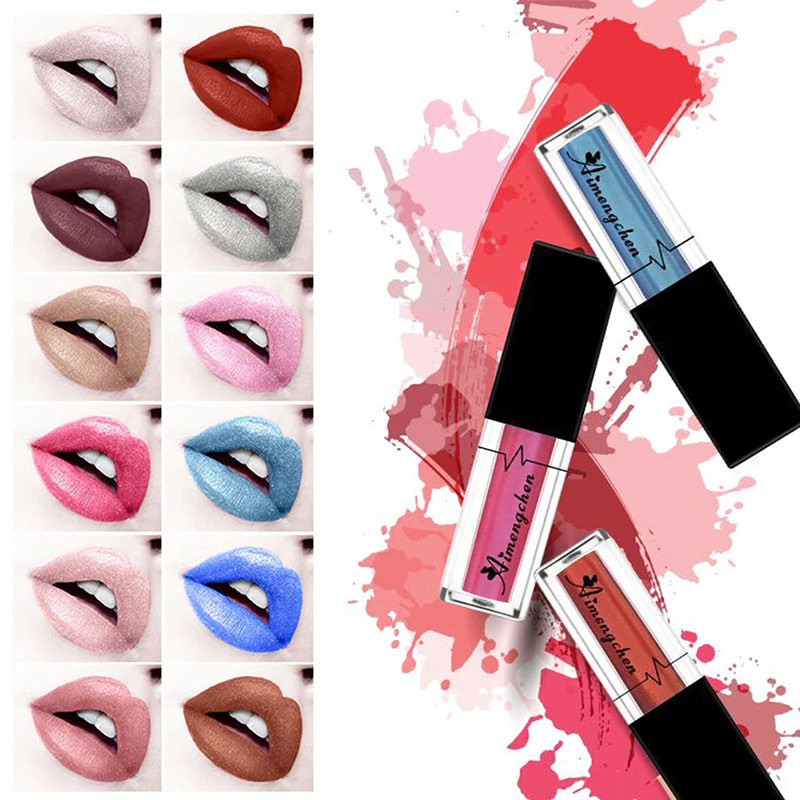 12 Colors Glitter Liquid Lipstick Shimmer Lips Makeup Tint Moisturizing Lip Gloss Stain Eyeshadow Dual-use
12 Colors Glitter Liquid Lipstick Shimmer Lips Makeup Tint Moisturizing Lip Gloss Stain Eyeshadow Dual-use
