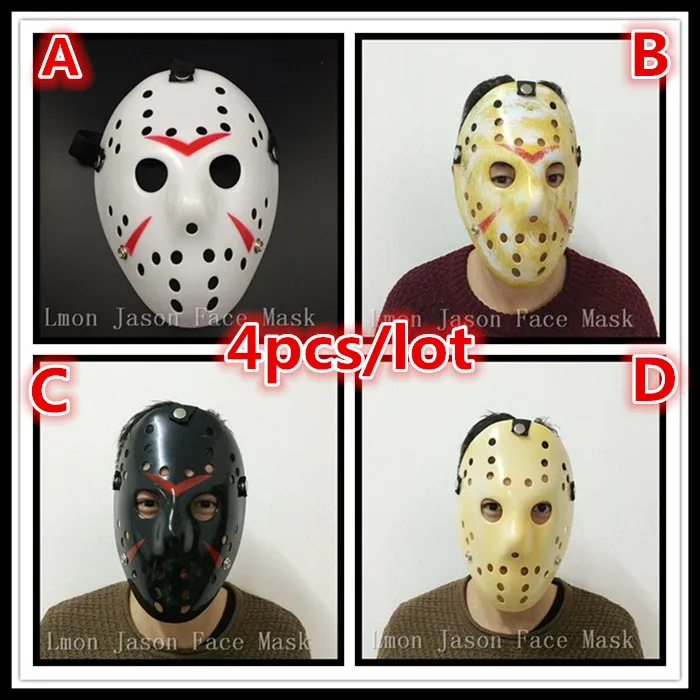 4pcs/lot Halloween Party Movie Jason mask Voorhees Freddy hockey festival party Halloween masquerade mask (adult size)
4pcs/lot Halloween Party Movie Jason mask Voorhees Freddy hockey festival party Halloween masquerade mask (adult size)