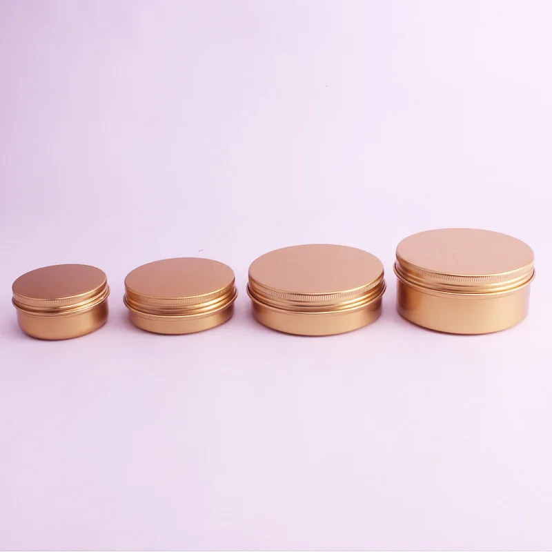 50ML 60ML 100ML 150ML Cosmetic Packing Box Gold Cream Container Screw Cap Metal Tea Jar Soap Box Tin Cans Aroma Candle Box
50ML 60ML 100ML 150ML Cosmetic Packing Box Gold Cream Container Screw Cap Metal Tea Jar Soap Box Tin Cans Aroma Candle Box