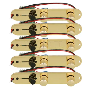 Yibuy Gold 3 Way Pre-wired Control Plate for Body Custom Electric Guitar Set of 5
Yibuy Gold 3 Way Pre-wired Control Plate for Body Custom Electric Guitar Set of 5
