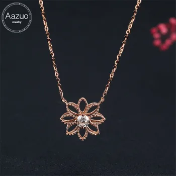 Aazuo 100% 18K Rose Gold Real Diamonds 0.10ct Classic Flower Free Pendent Necklace gifted for Women Wedding Link Chain Au750
Aazuo 100% 18K Rose Gold Real Diamonds 0.10ct Classic Flower Free Pendent Necklace gifted for Women Wedding Link Chain Au750