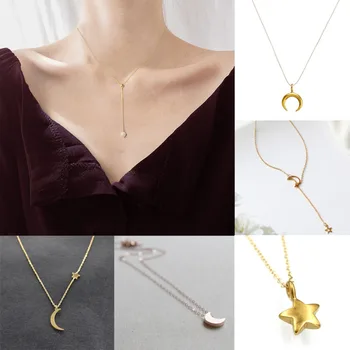 Star Moon Necklace Pendant Woman Fashion Jewelry Girl Golden Pop Gift Pearl Party Silver Beach Sexy
Star Moon Necklace Pendant Woman Fashion Jewelry Girl Golden Pop Gift Pearl Party Silver Beach Sexy