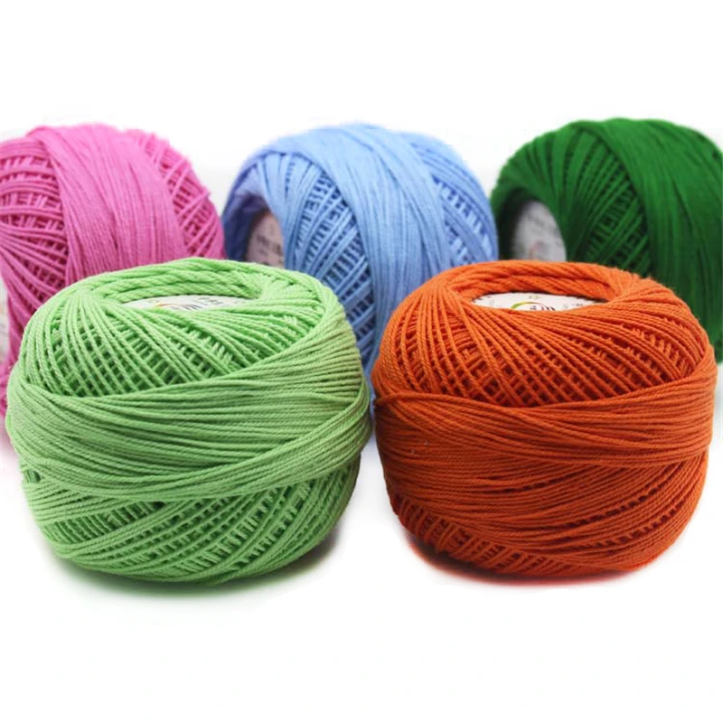 

10pcs 100% Cotton Yarn 3# Lace Yarn for Crocheting Baby Needle Work Using 2.5mm Crochet 500g/Lot