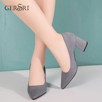 Gersri Women Pumps Fashion Daily Shoes Spring/autumn All Match High Heel Pointed Toe Flock Wedding Pumps Size 33-40
Gersri Women Pumps Fashion Daily Shoes Spring/autumn All Match High Heel Pointed Toe Flock Wedding Pumps Size 33-40