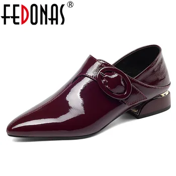 FEDONAS Women Solid Pointed Toe Strange Heels Single Shoes Woman New Spring Summer Patent Leather Casual Pumps Buckle Decoration
FEDONAS Women Solid Pointed Toe Strange Heels Single Shoes Woman New Spring Summer Patent Leather Casual Pumps Buckle Decoration